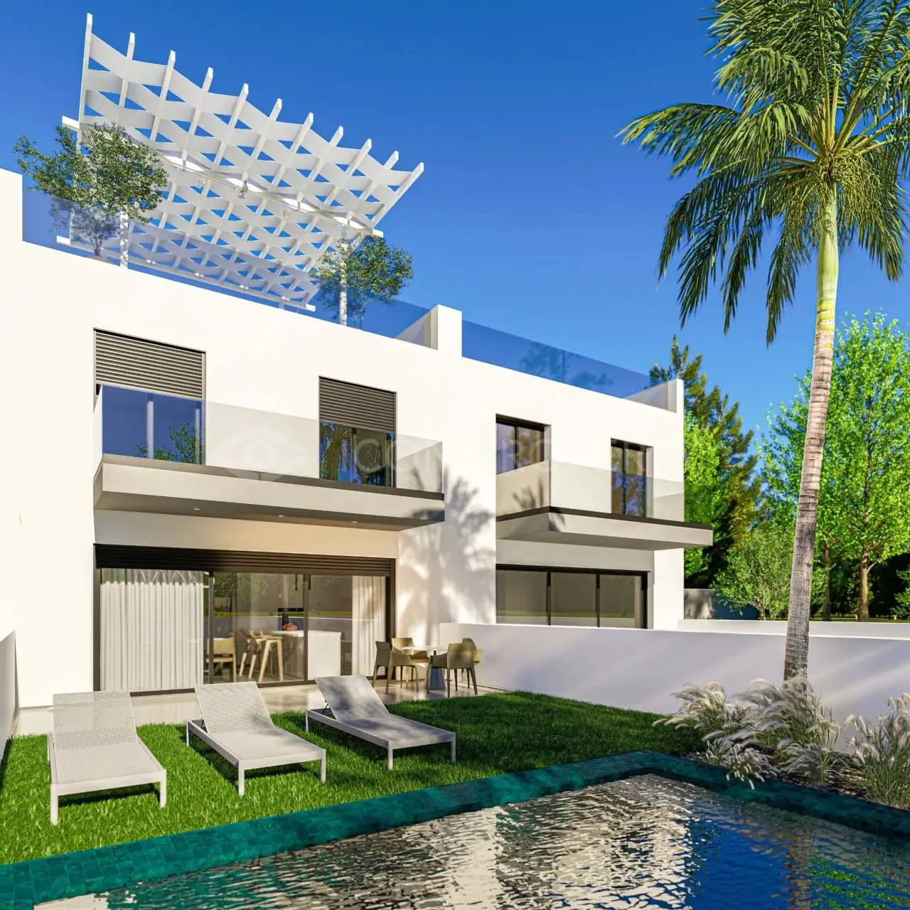 Contemporary 4 Bedroom Linked Villa with Leisure Basement and Ria Formosa Views in Faro