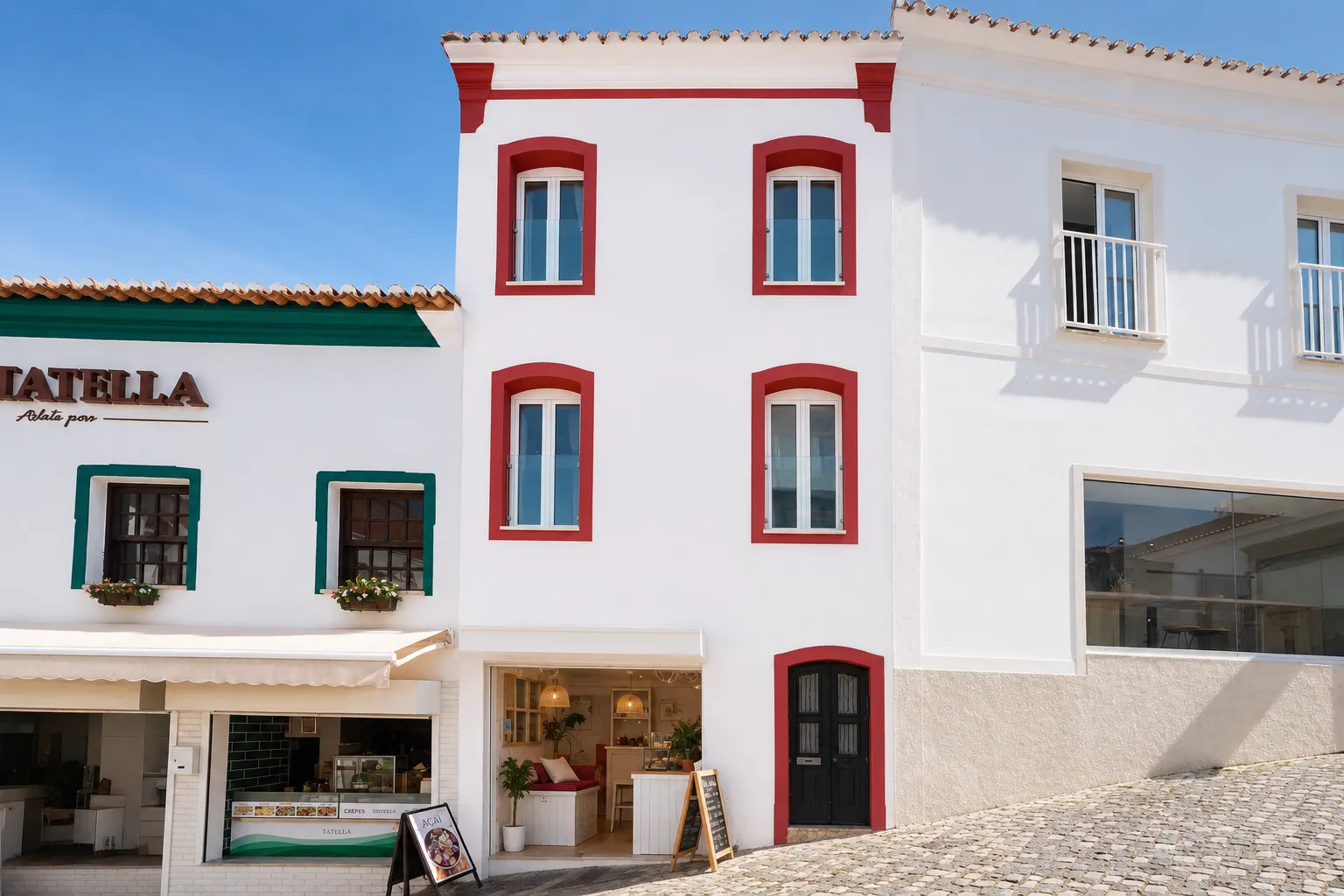 Maison de ville traditionnelle portugaise de 2 chambres dans le centre historique de l'"Old Town" d'Albufeira